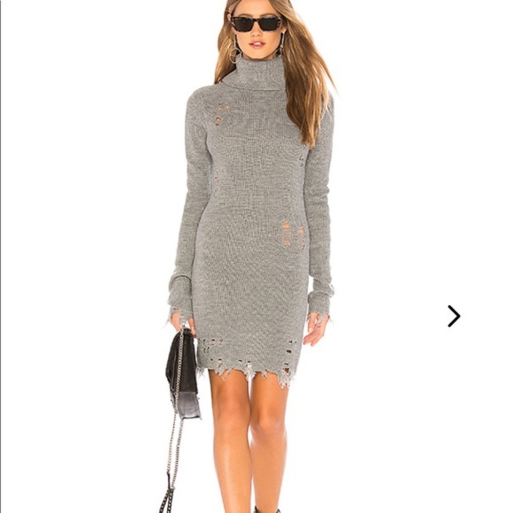 Lovers and friends distressed sweater dress